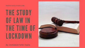 The Study of Law in the Time of Lockdown