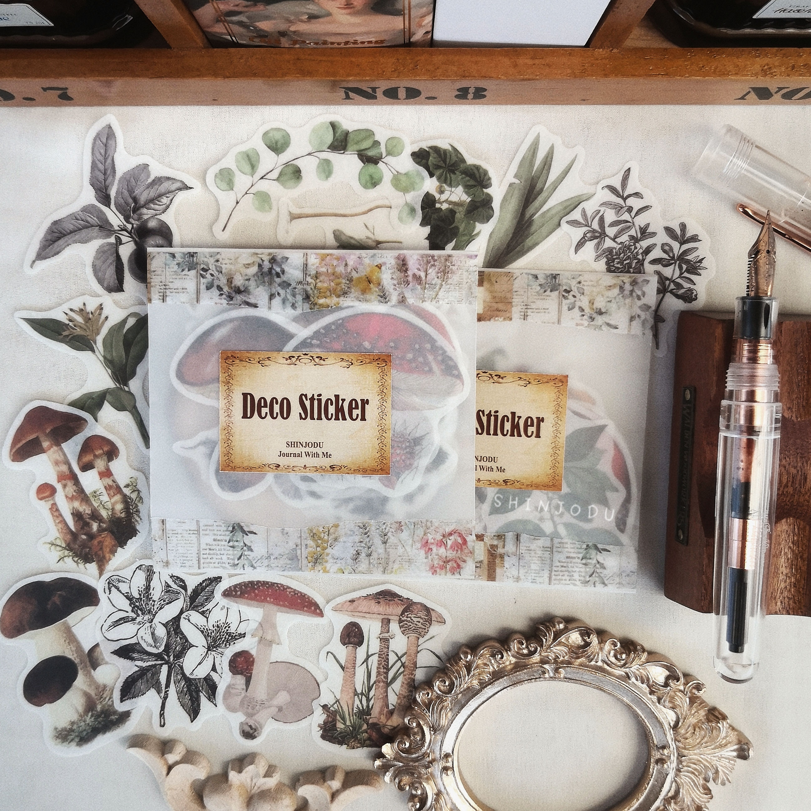 Botanical Plant & Mushroom Stickers