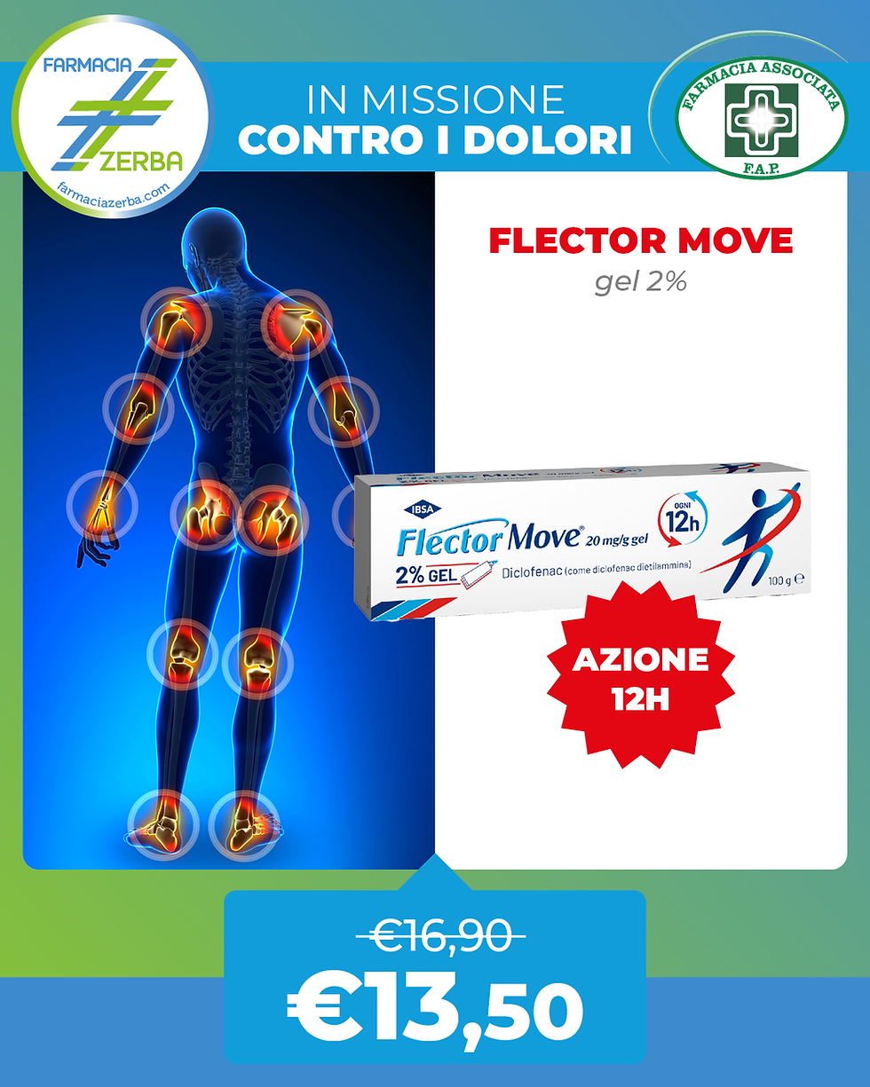 Farmacia Zerba - Offerta FLECTOR a Tortona - Luglio e Agosto 2026