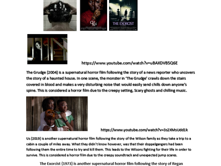 Level 2 Media: Genres of film !