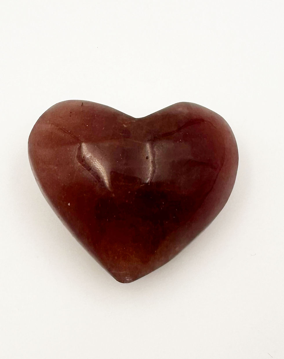 Strawberry Quartz Heart - a powerful and mesmerizing crystal that is perfect for enhancing emotional well-being and self-love