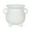 Thumbnail: A new take on one of our all-time bestsellers! This white cauldron burner can be used to warm wax melts or diluted fragrance