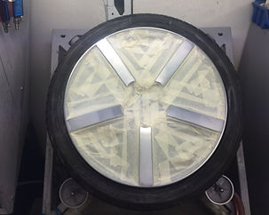 during alloy wheel repair