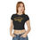 Thumbnail: Elevated Gold Script Women's Baby Tee