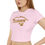 Thumbnail: Elevated Gold Script Women's Baby Tee