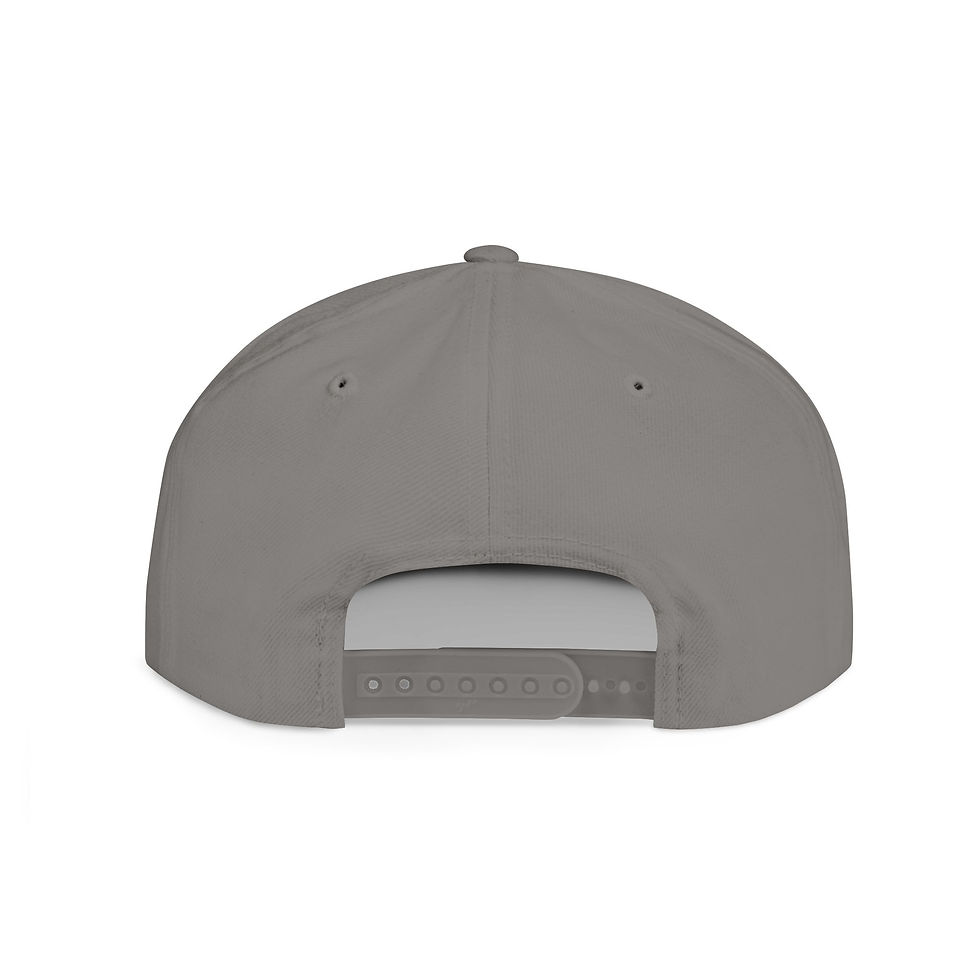 Thumbnail: 'Los Elegidos' Flat Bill Snapback Hat - Stylish White Cap for Outdoor Adventures