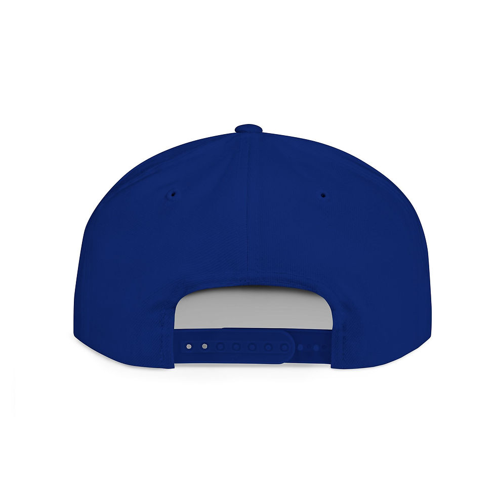 Thumbnail: 'Los Elegidos' Flat Bill Snapback Hat - Stylish White Cap for Outdoor Adventures