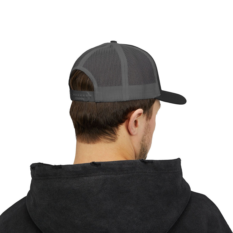 Thumbnail: Los Elegidos Snapback Trucker Cap - Stylish Black Hat for Everyday Adventures