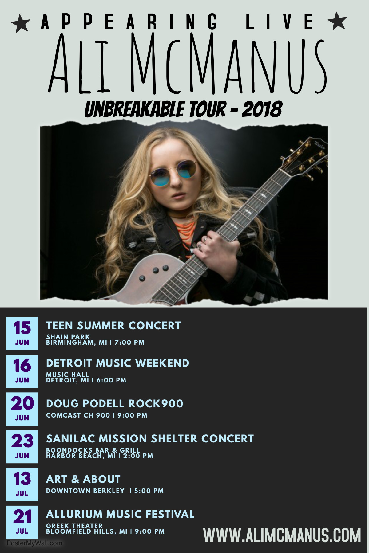 Ali Mcmanus On The Move Upcoming Shows In Detroit Ali Mcmanus On The Move Upcoming Shows In Detroit