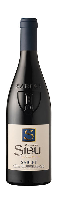 Bouteille Sablet rouge du domaine les sibu
