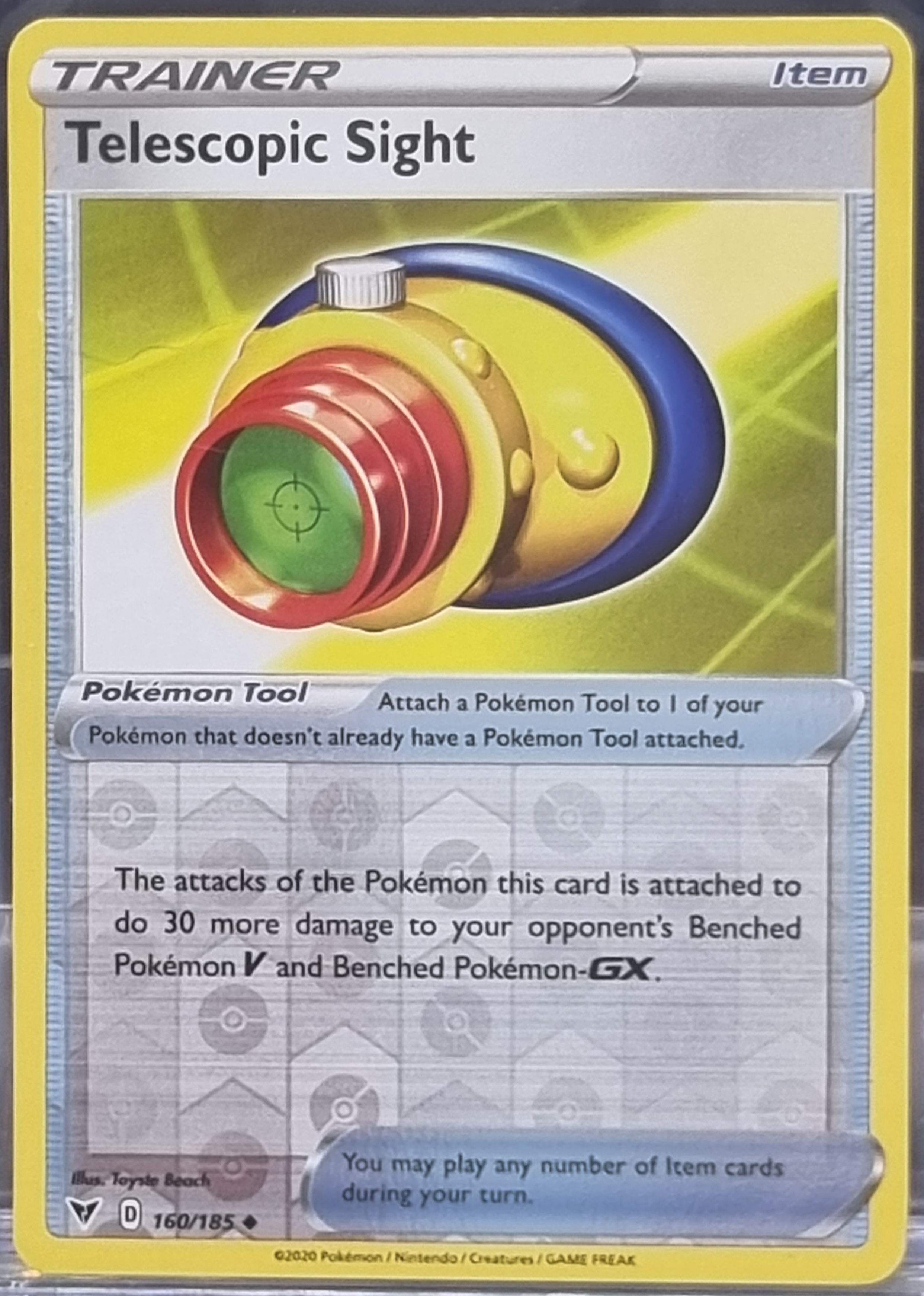 Telescopic Sight - Reverse Holo - 160/185