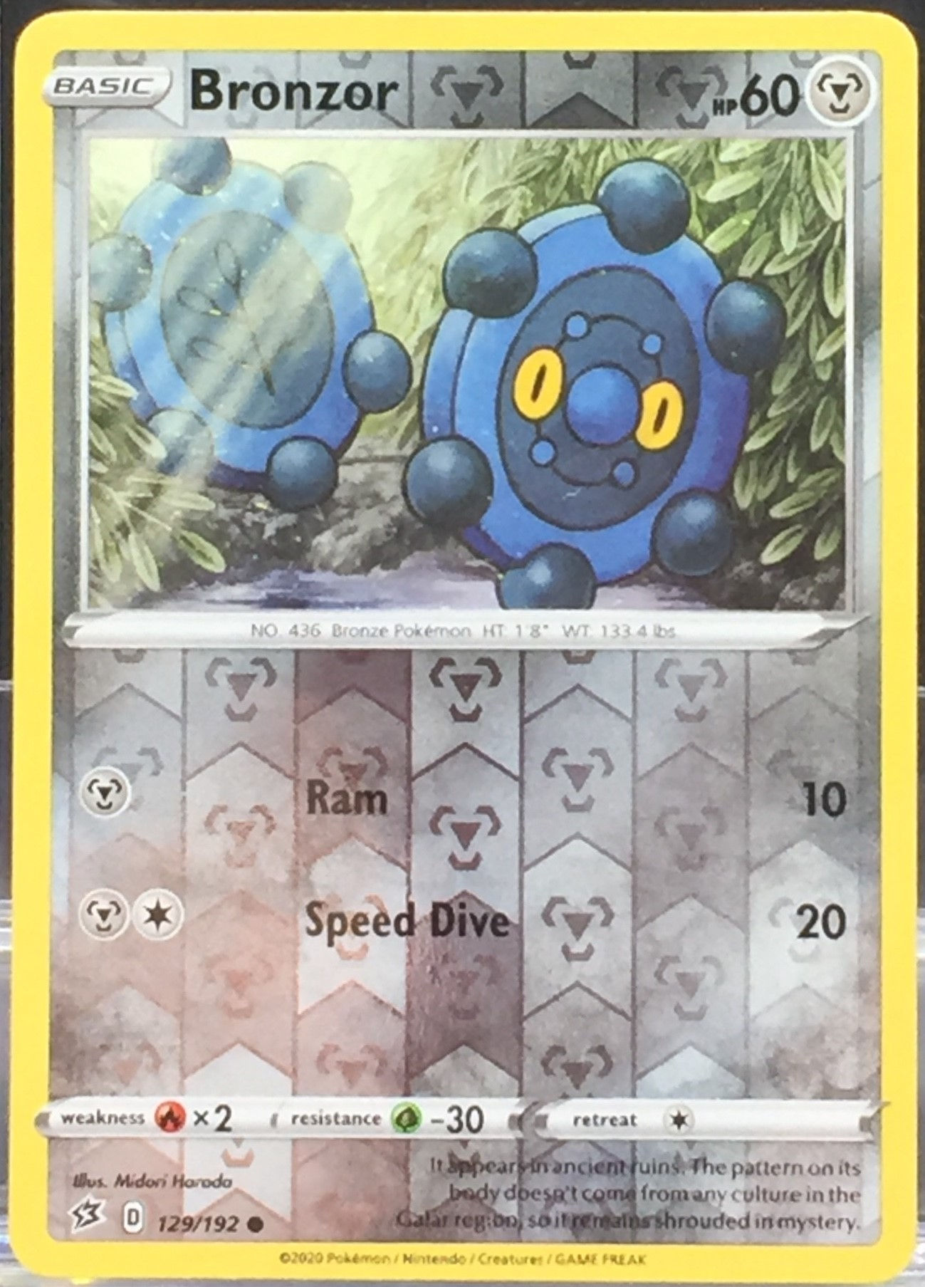 Bronzor - Reverse Holo - 129/192 - (NM-M)