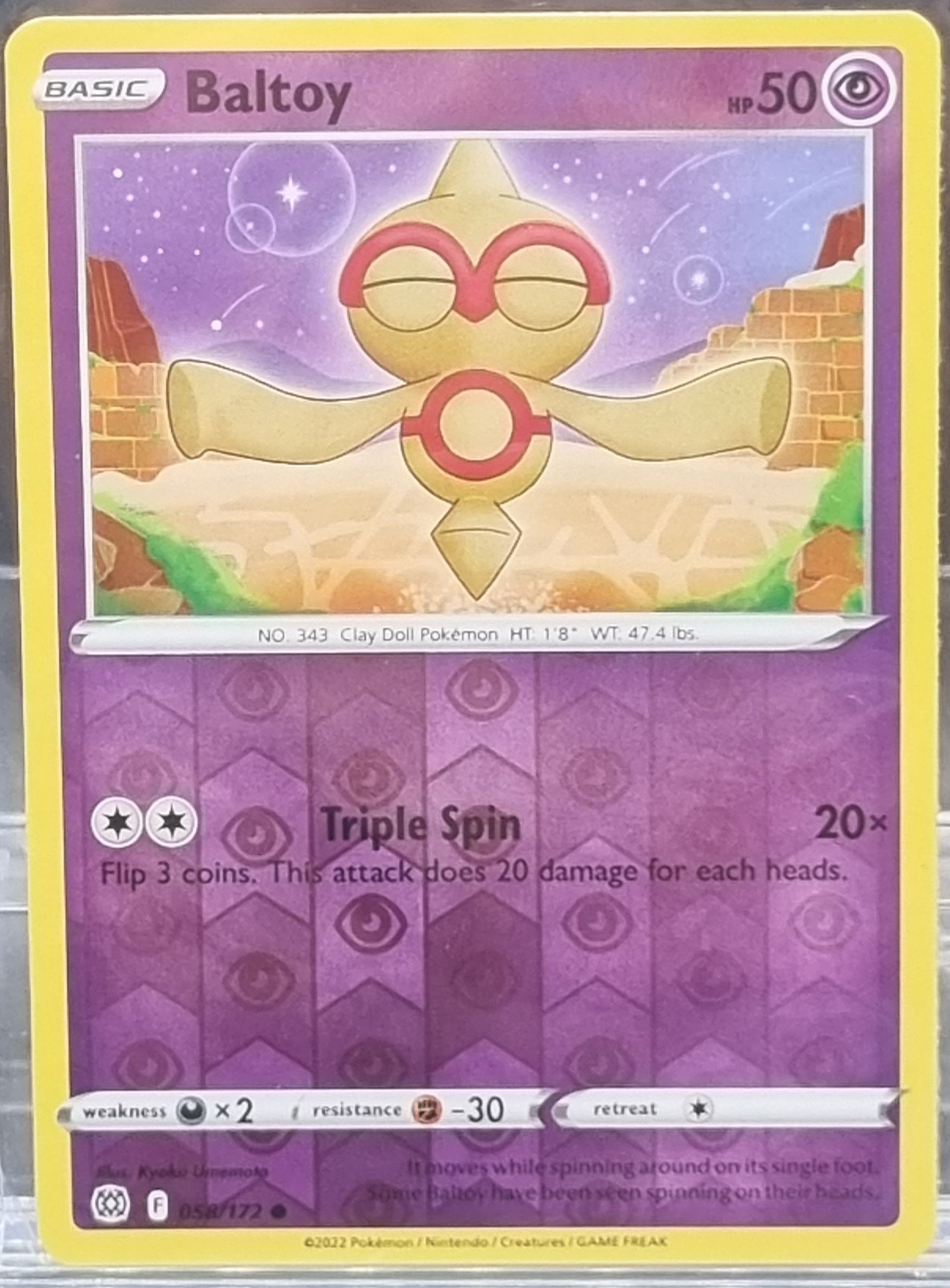 Baltoy - Reverse Holo - 058/172