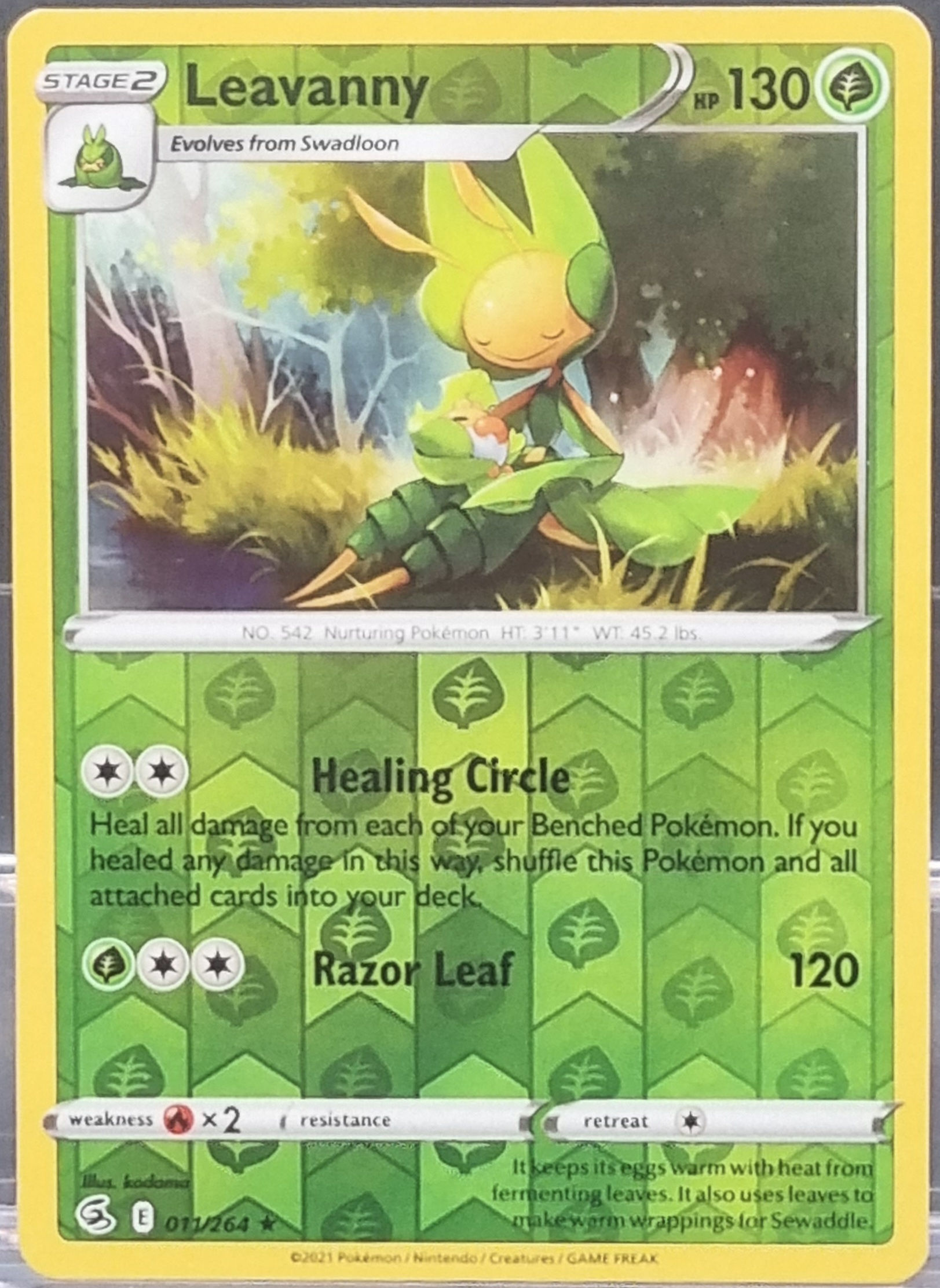 Leavanny - Reverse Holo - 011/264