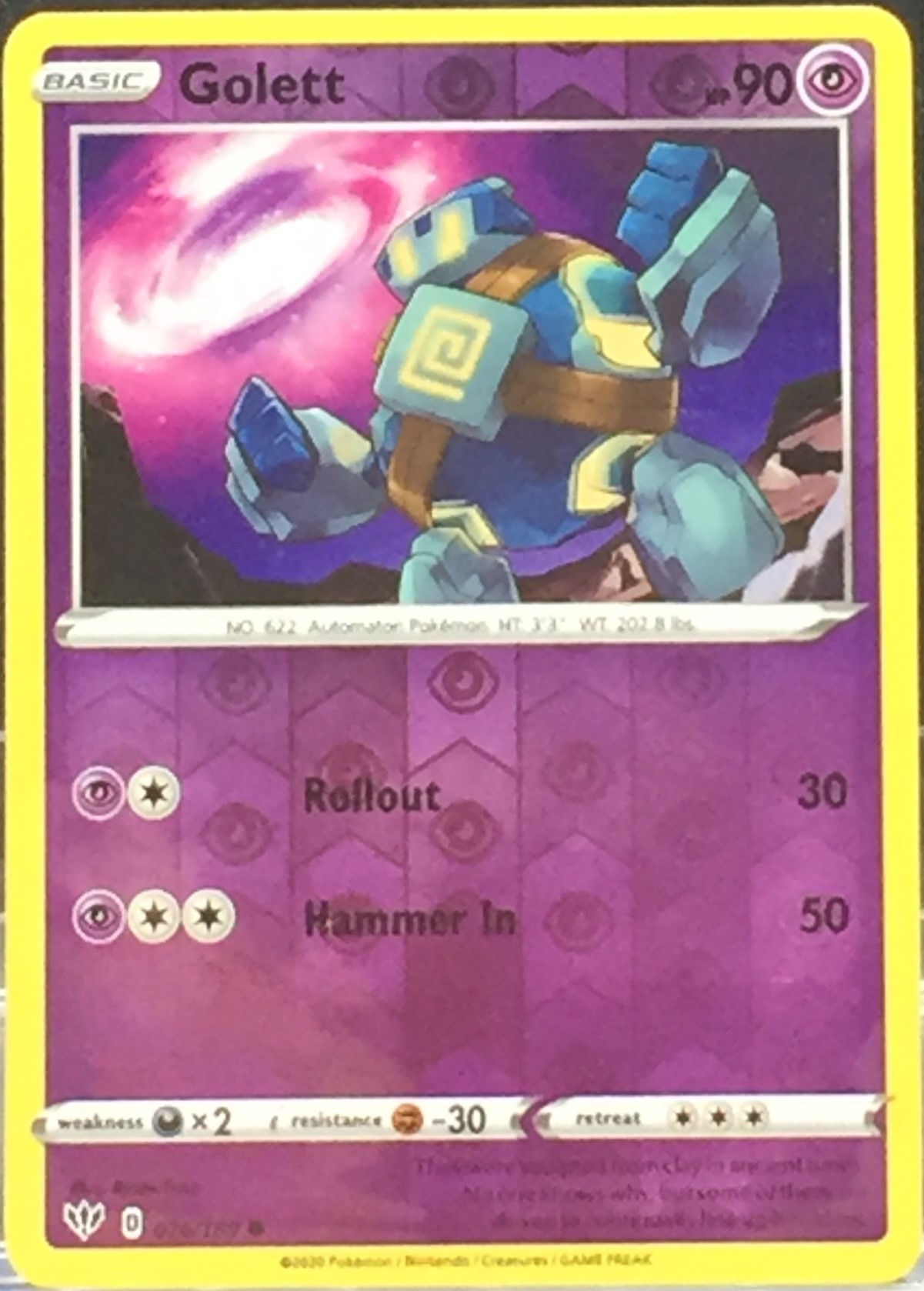 Golett - Reverse Holo - 76/189 - (NM-M)