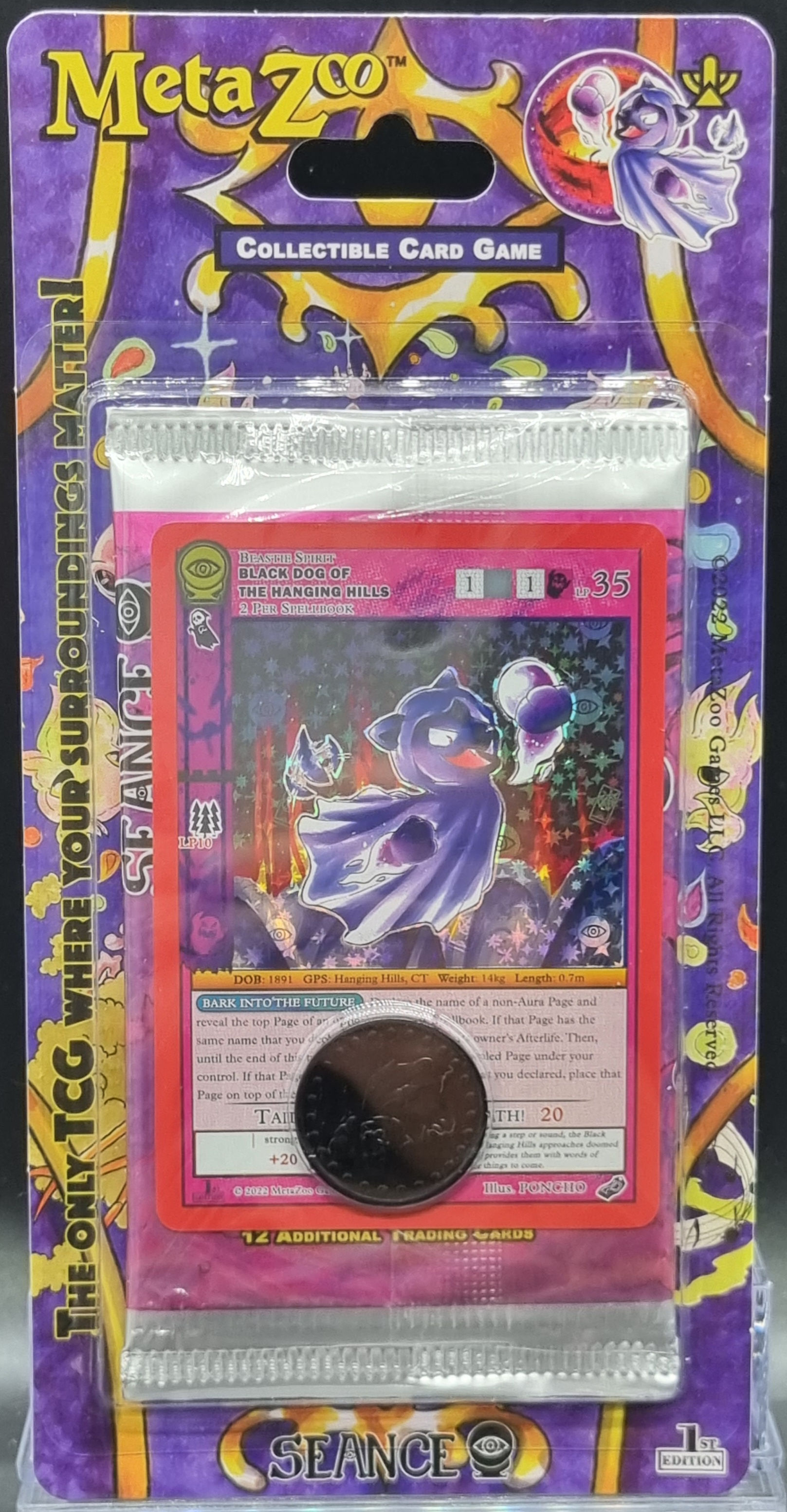 MetaZoo TCG Seance 1st Edition Blister Pack - Black Dog Of The Hanging Hills