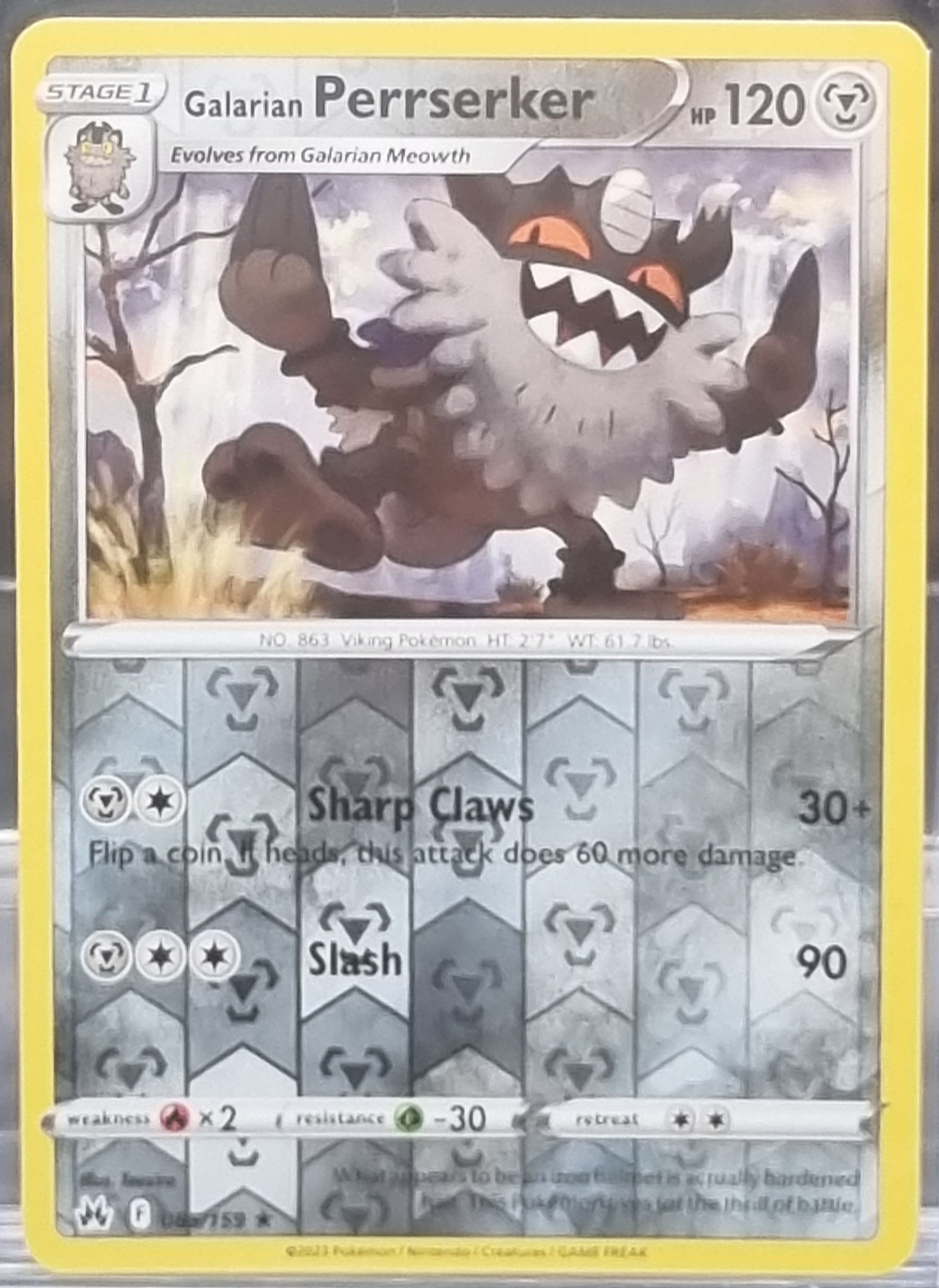 Galarian Perrserker - Reverse Holo - 085/159