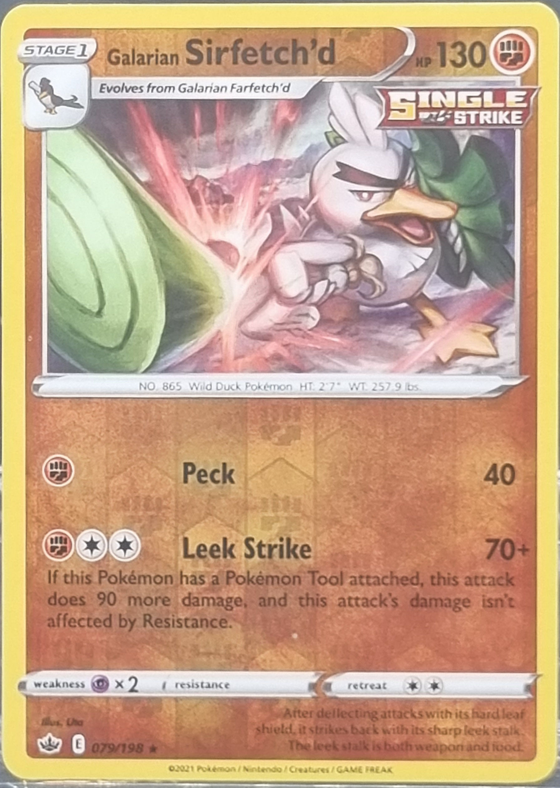 Galarian Sirfetch'd - Reverse Holo - 079/198