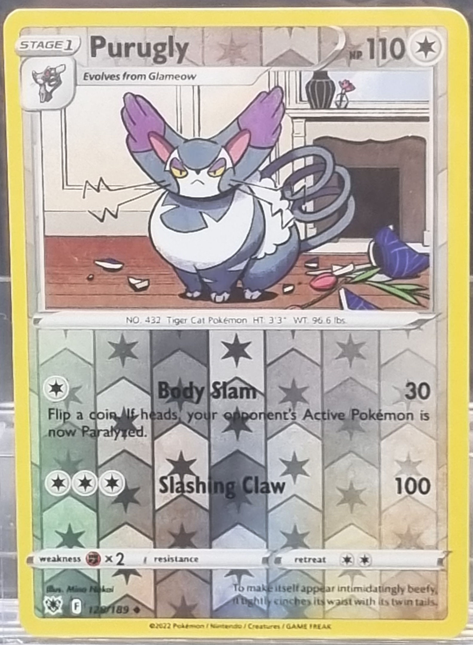 Purugly - Reverse Holo - 128/189