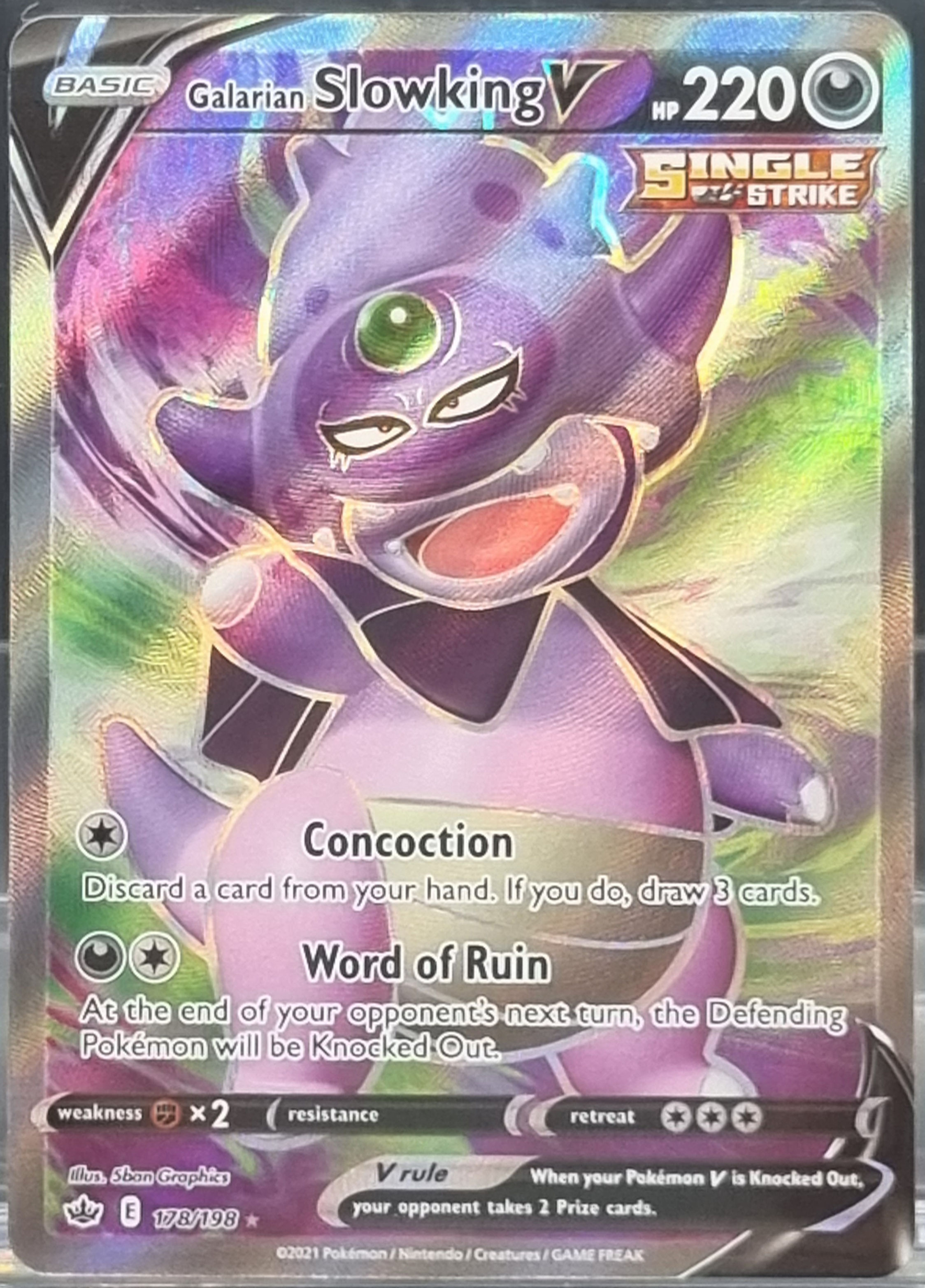 Galarian Slowking V - Full Art - 178/198
