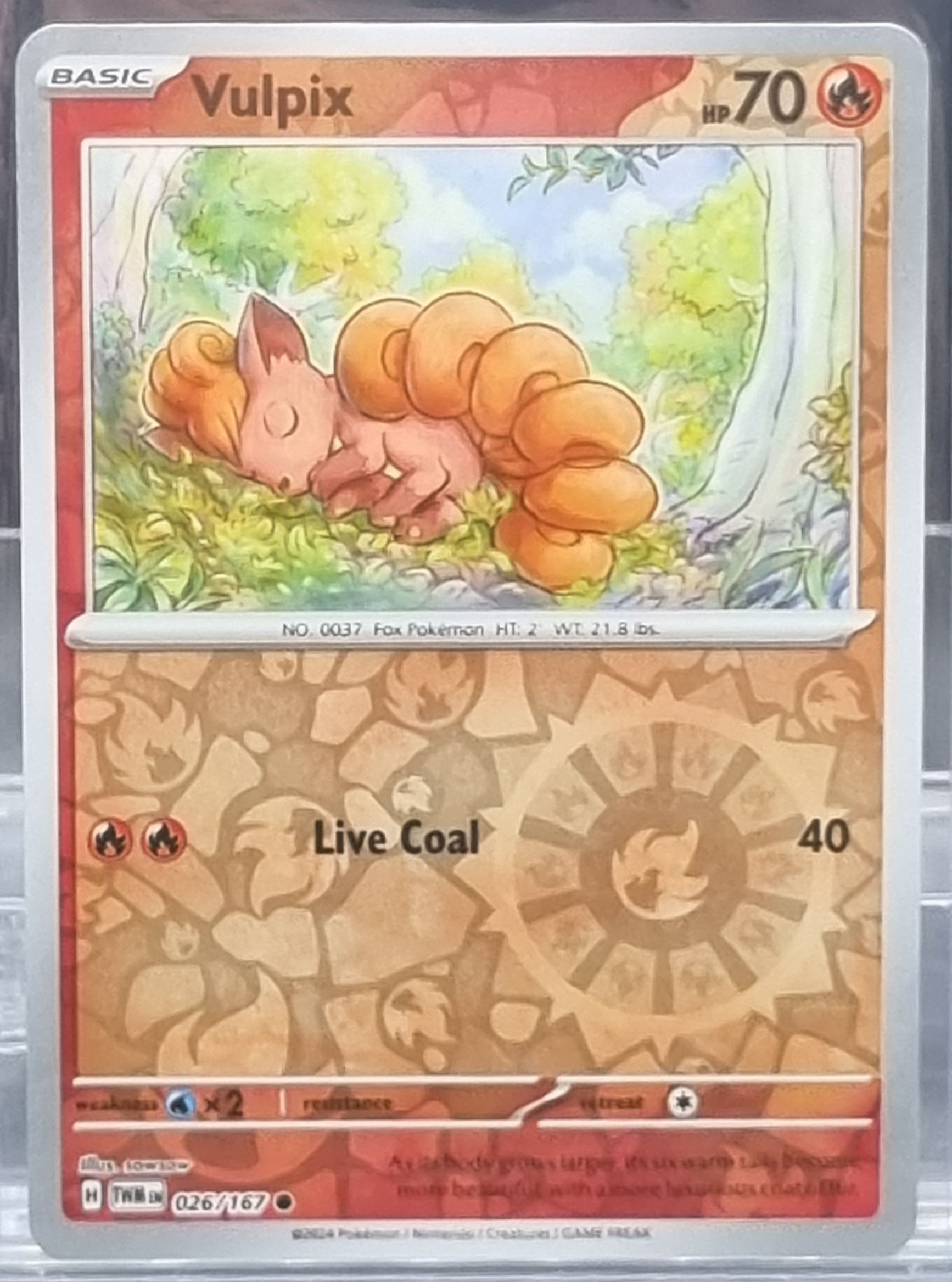 Vulpix - Reverse Holo - 026/167