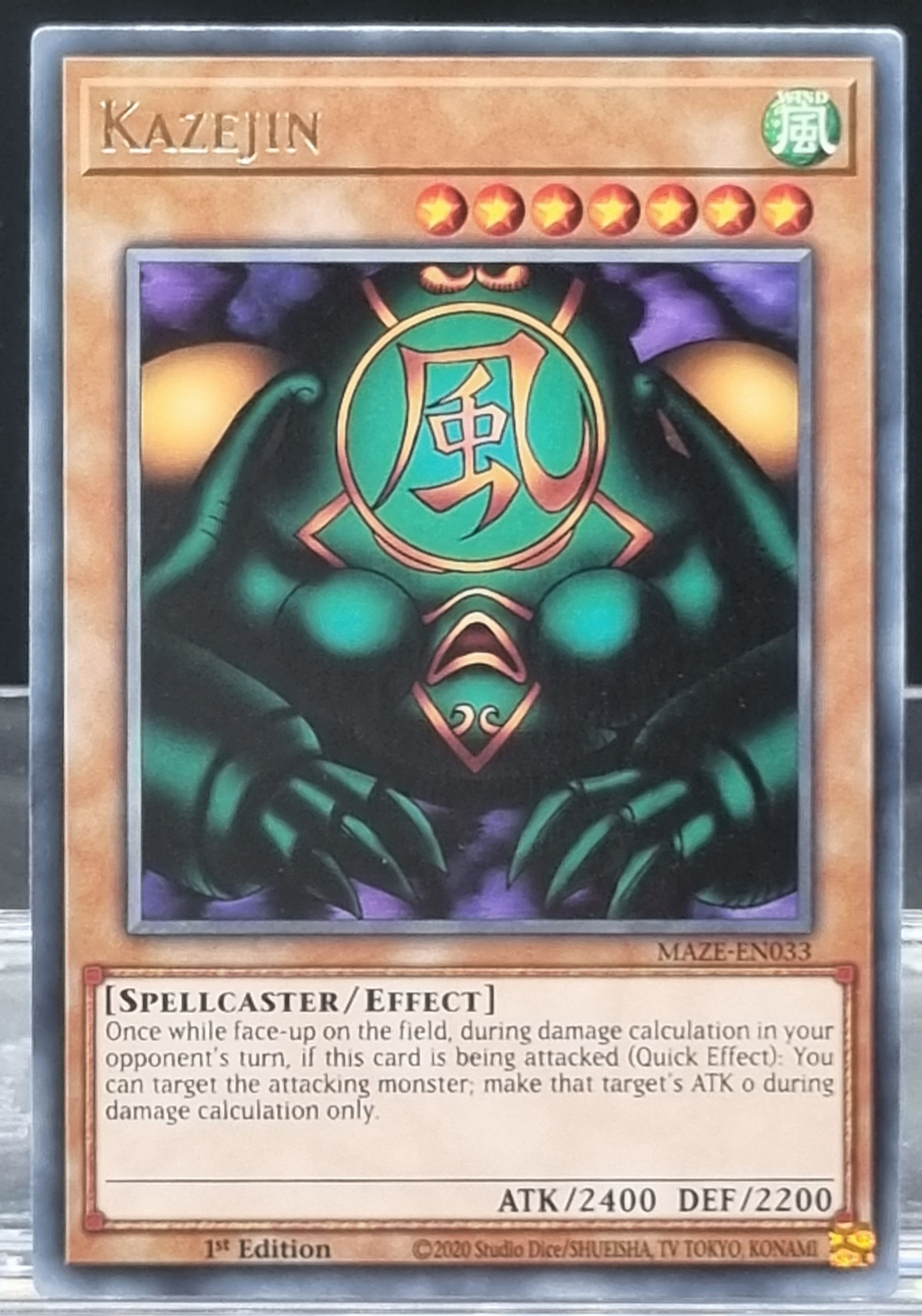 3x Kazejin - Maze-EN033 - Rare - 1st Edition