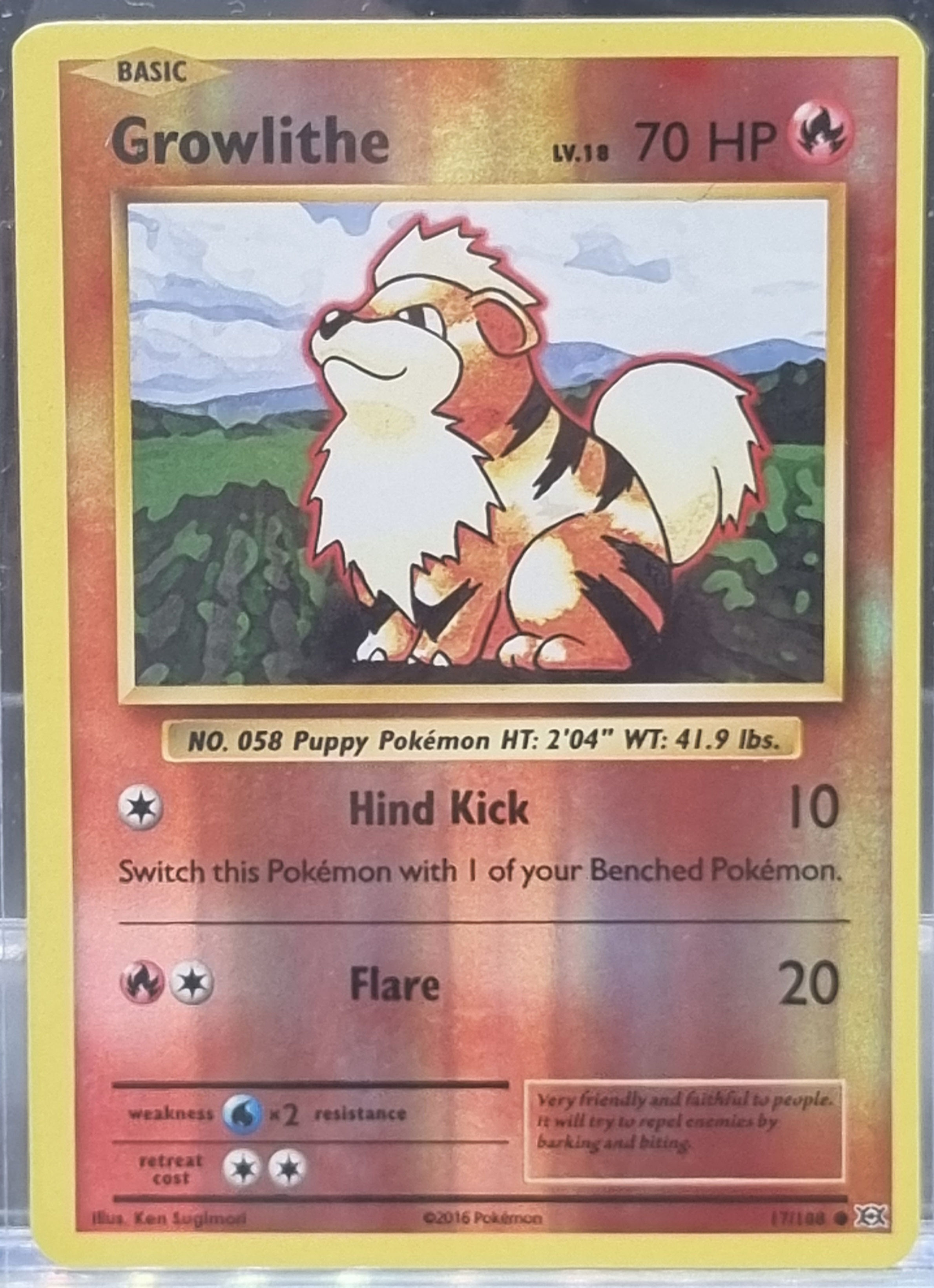 Growlithe - Reverse Holo - 17/108