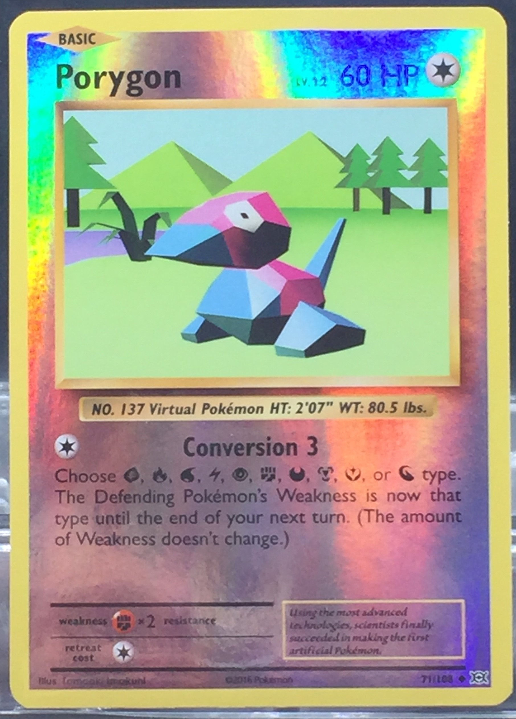 Porygon - Reverse Holo - 71/108 - (NM-M)