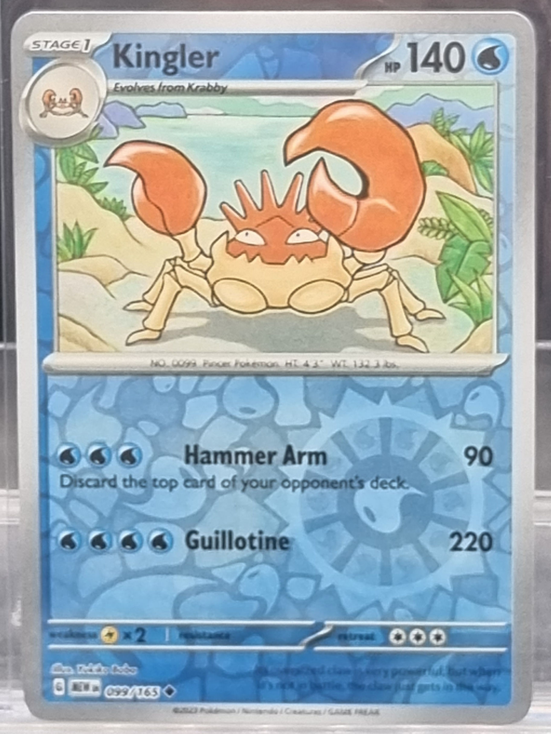 Kingler - Reverse Holo - 099/165