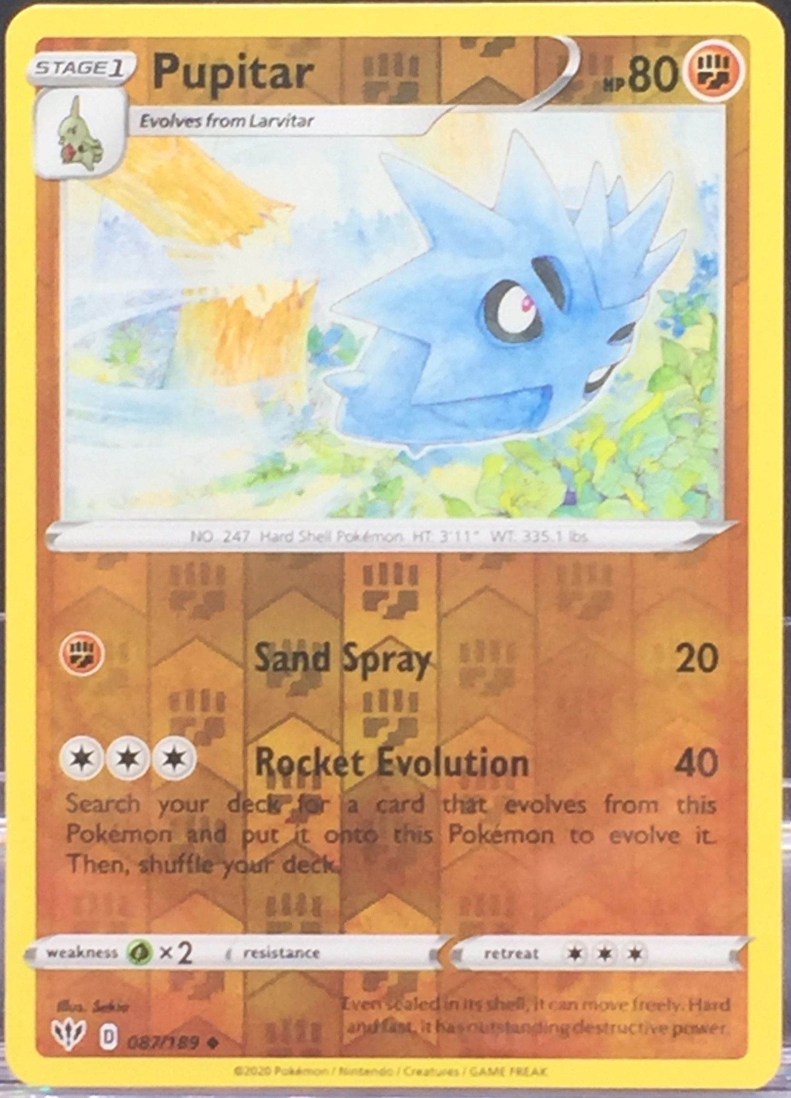 Pupitar - Reverse Holo - 87/189 - (NM-M)