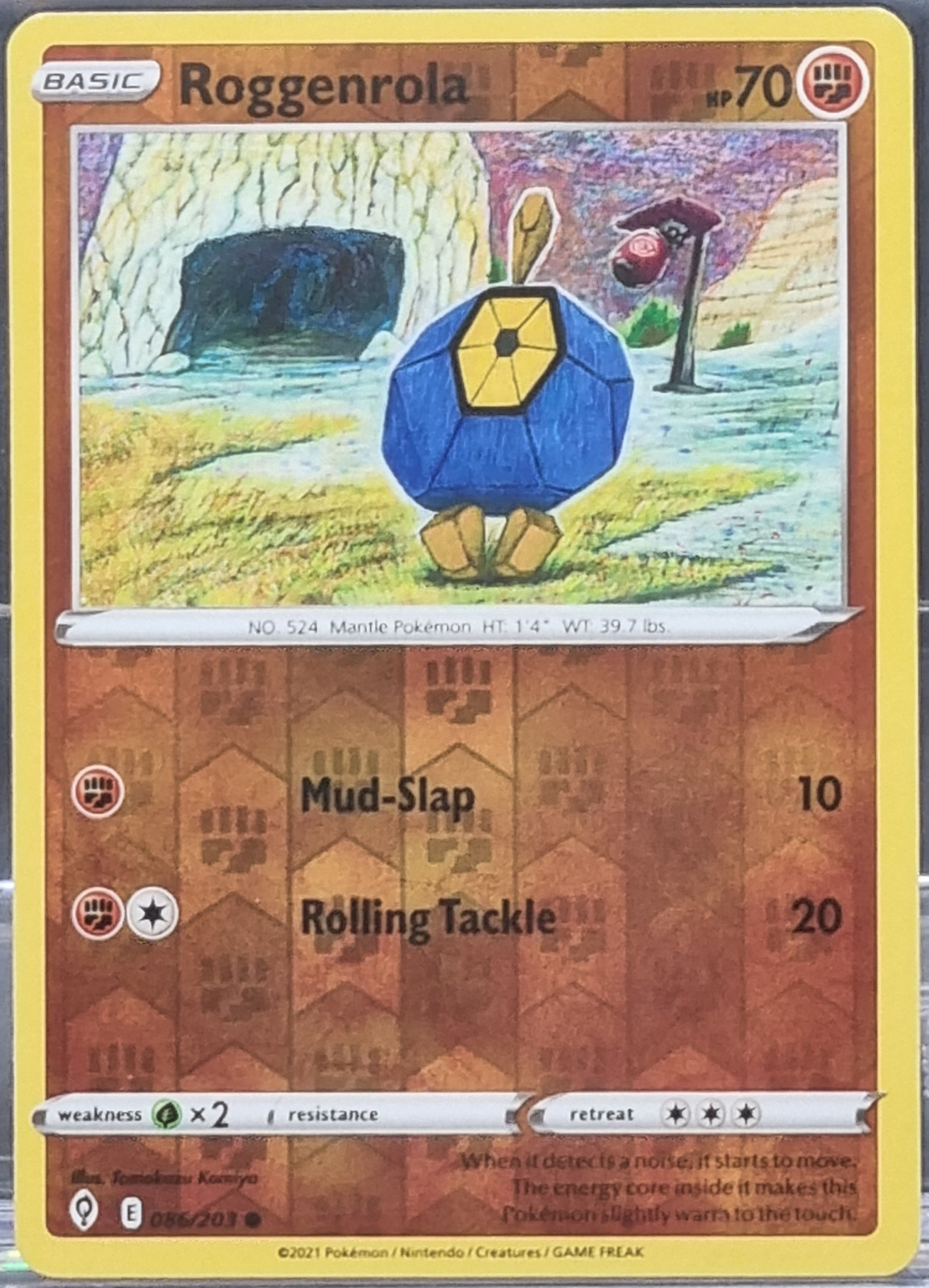 Roggenrola - Reverse Holo - 086/203