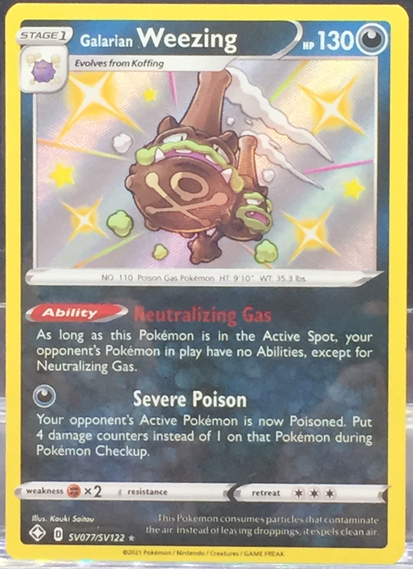 Galarian Weezing - SV077/SV122 - (NM-M)