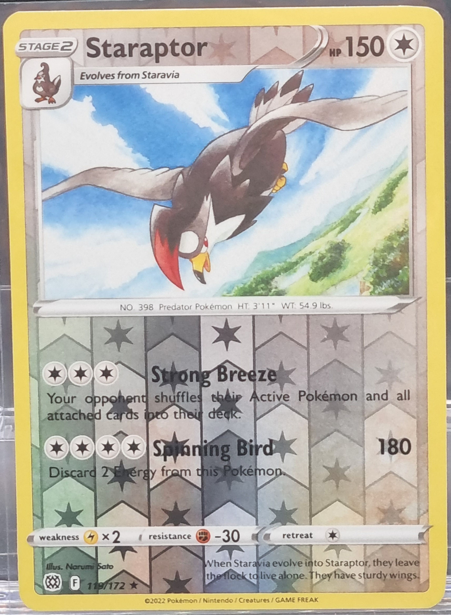 Staraptor - Reverse Holo - 119/172