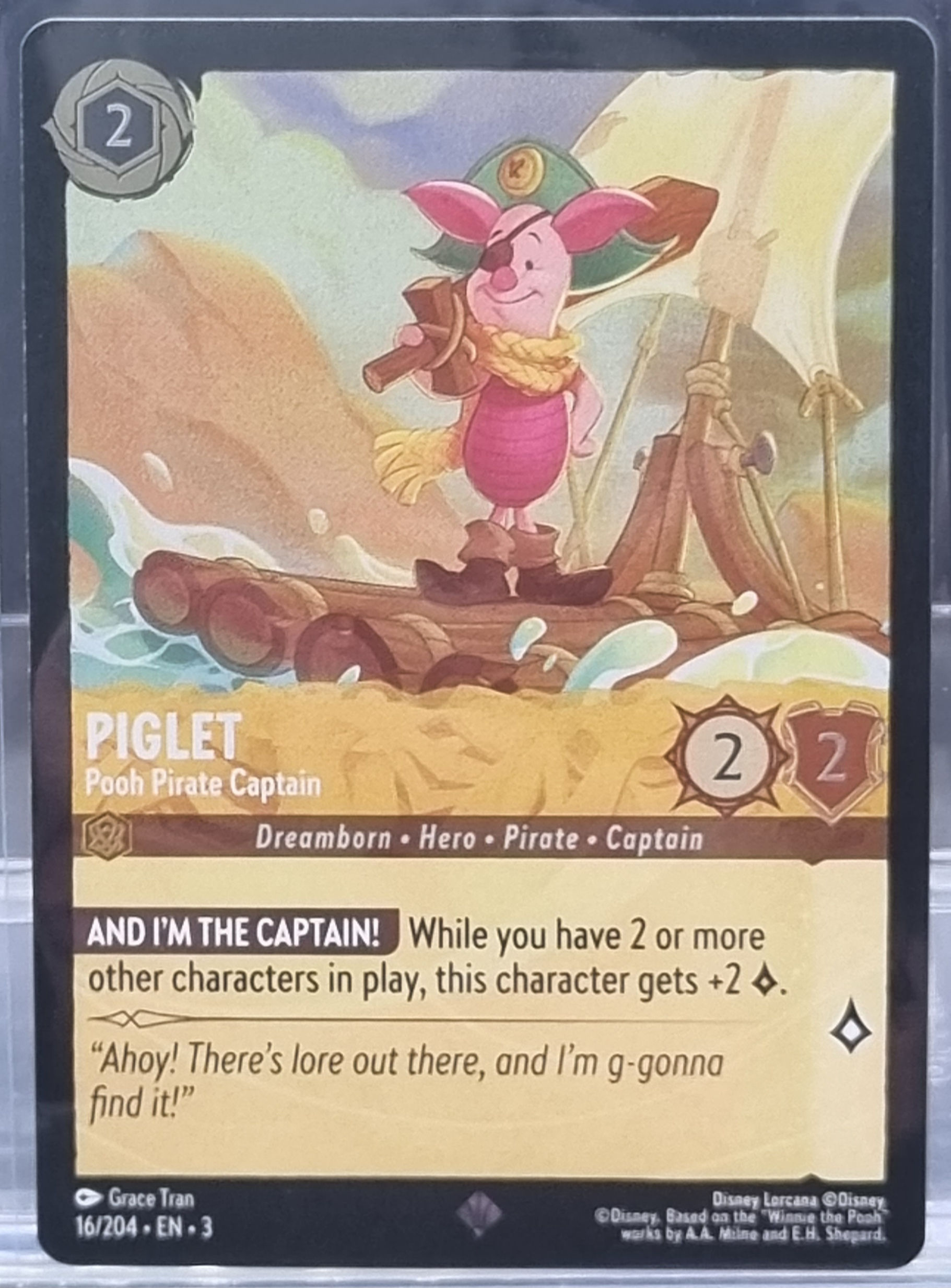 Piglet Pooh Pirate Captain - Foil