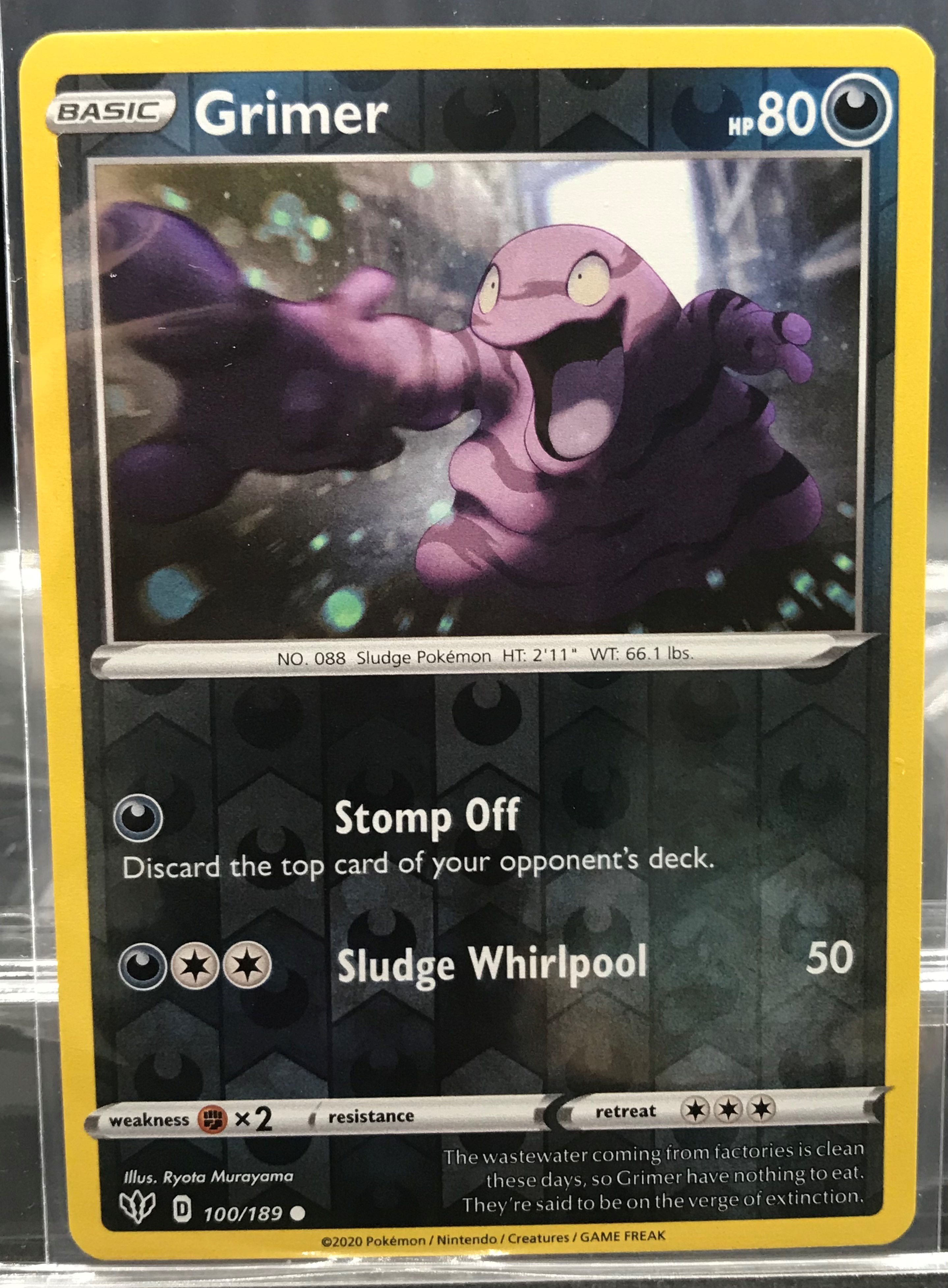 Grimer -Reverse Holo - 100/189 - (NM-M)