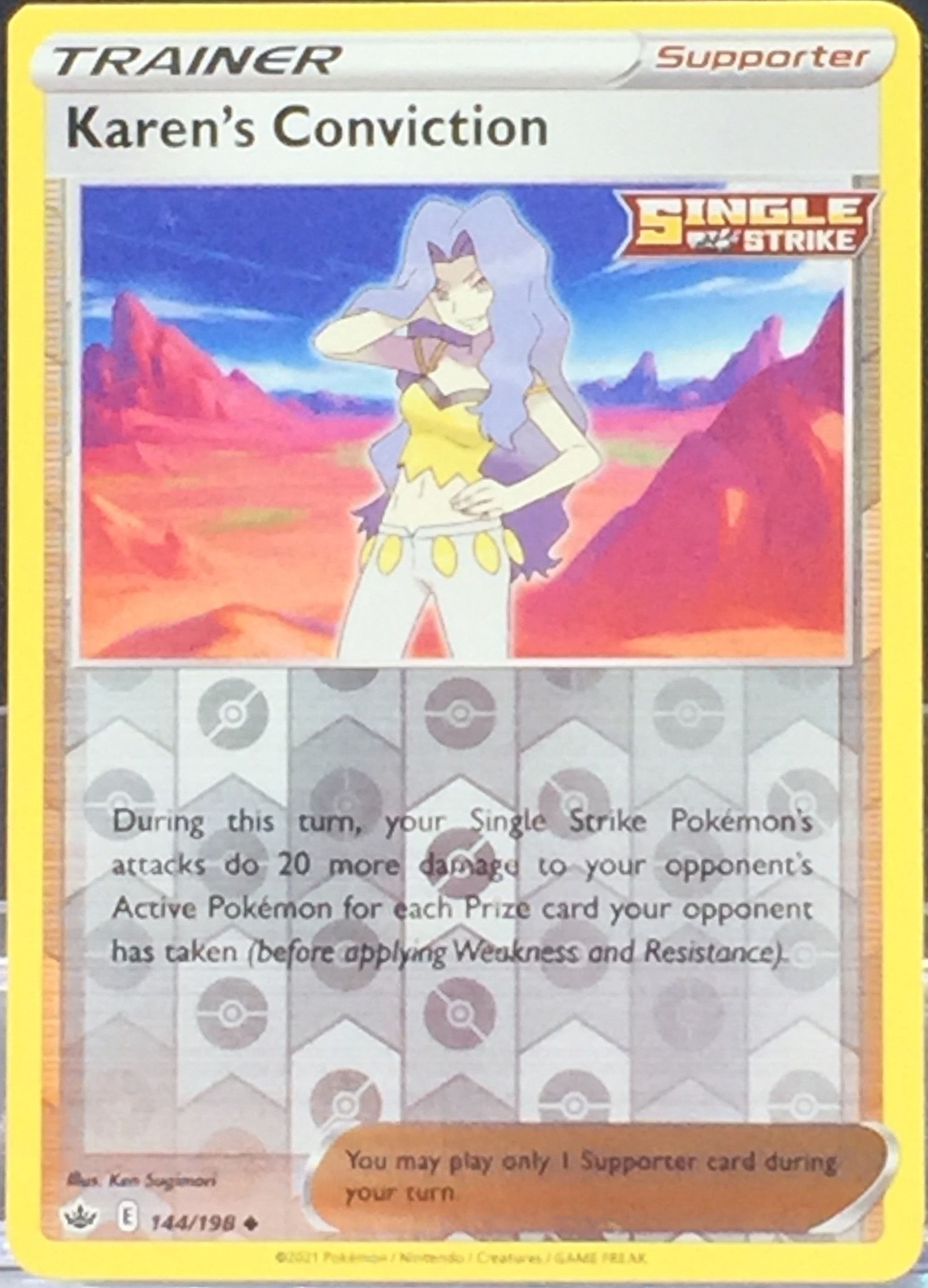 Karen's Conviction - Reverse Holo - 144/198 - (NM-M)