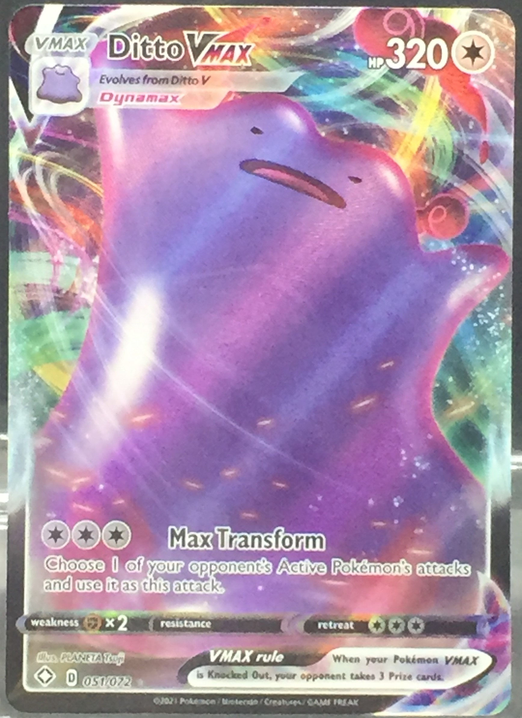 Ditto VMAX - 51/72 - (NM-M)