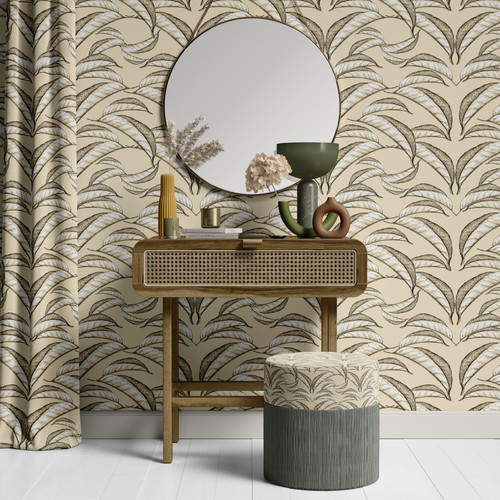 Vivian Wallpaper - Custard Cream | DAMI & EM DESIGN