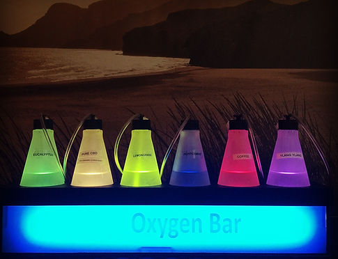 oxygen bar aroma detox cleanse orange peppermint lemongrass vanilla lavender relax