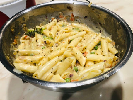 Pasta In White Sauce