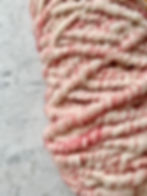 Core Spun Wensleydale Rug Yarn White with Dyed Cinnabar Flecks