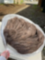 Wensleydale Natural Color Ash Brown Regular Roving