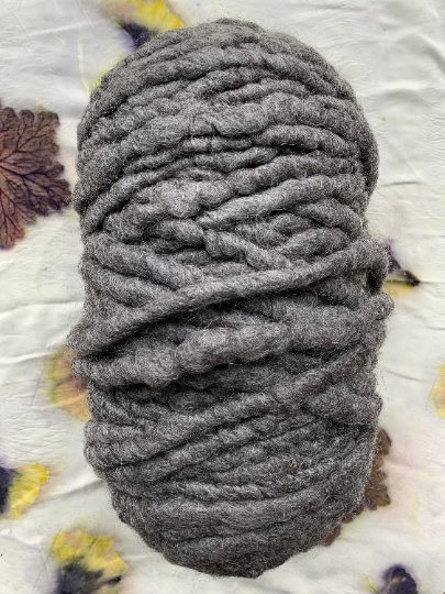 Core Spun Wensleydale Rug Yarn Natural Gray