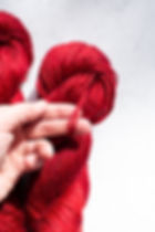 Zurich #479 - Crossbred Wool Sport/DK 3ply Yarn Hand Dyed Deep Red