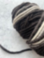 Core Spun Wensleydale Rug Yarn Natural Black Gray & White