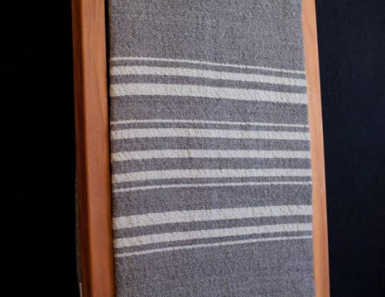 Thumbnail: Handwoven Luxury Wool Blanket Draped Over Ladder #3