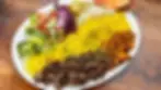 Beef shawarma platter