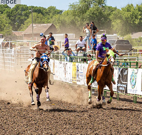 Sitting Bull Indian Relay Horse Races