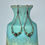 Thumbnail: Turquoise and Copper Necklace and Earring Set