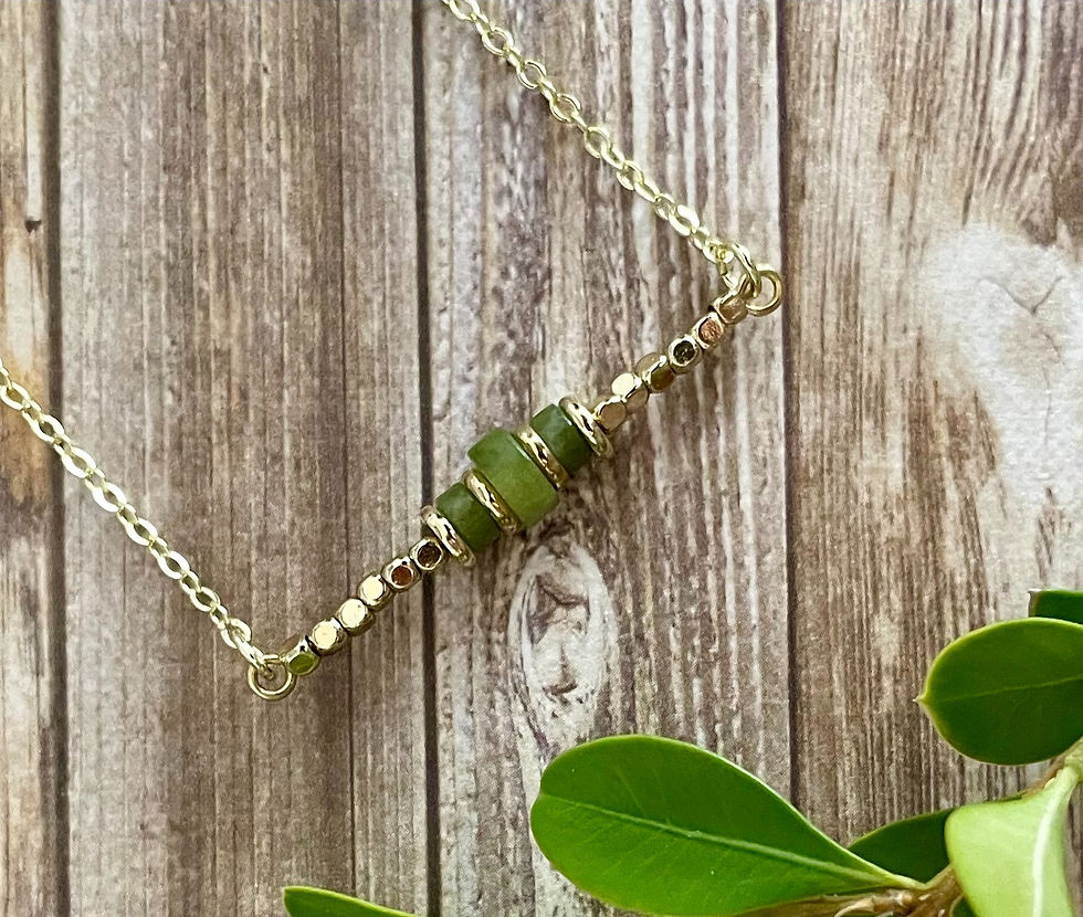 Thumbnail: Chinese Jade Minimalist Necklace